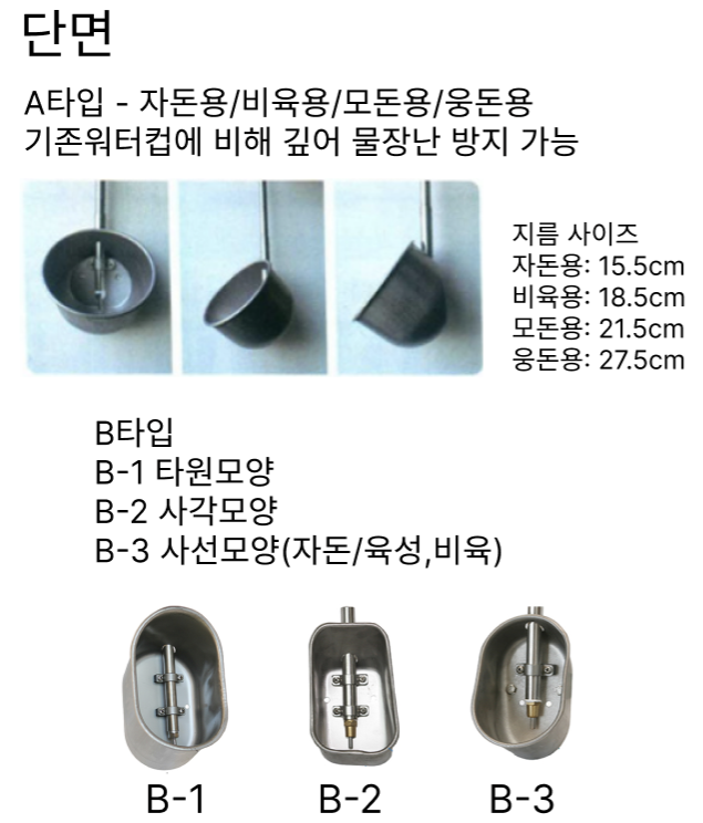 워터컵 단면